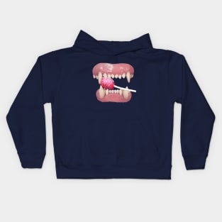 candy teeth Kids Hoodie